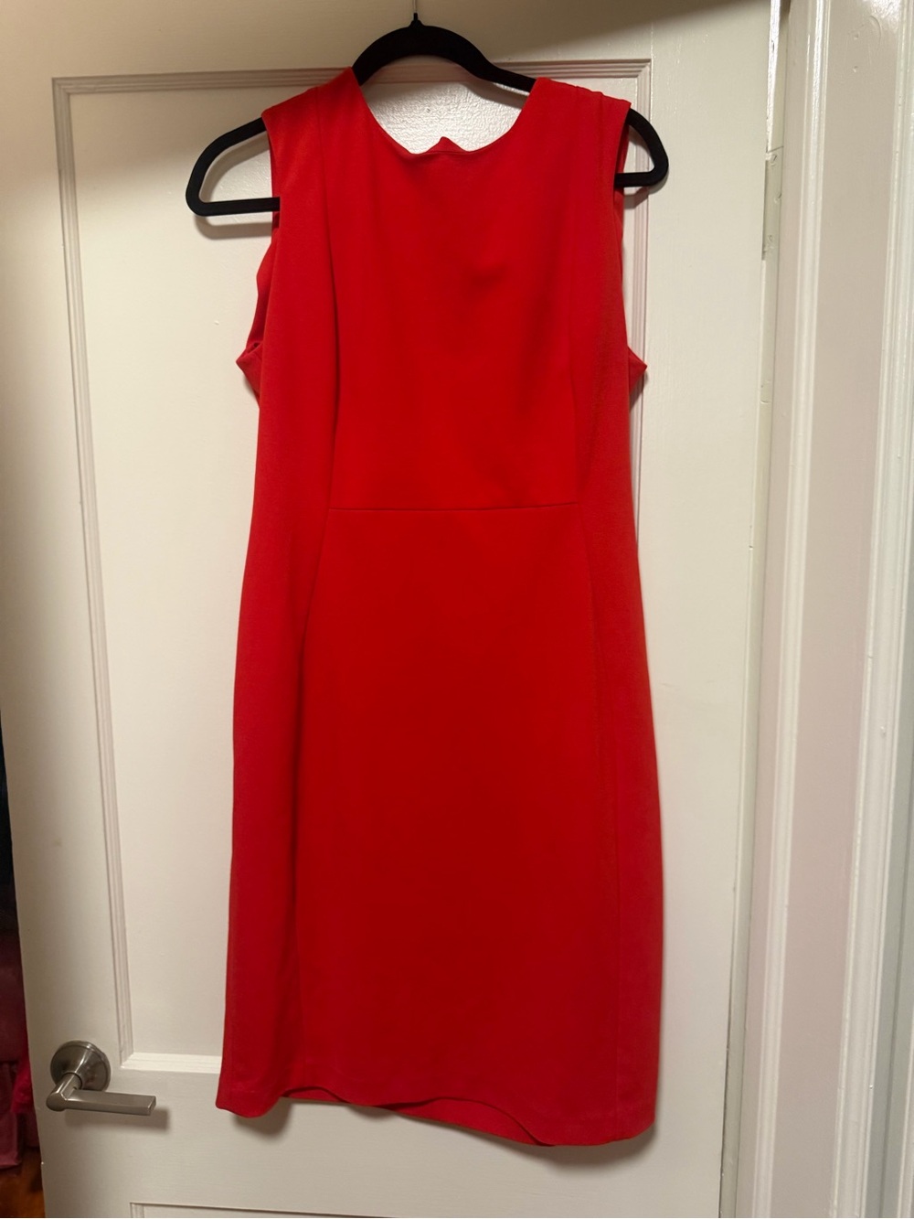 Calvin Klein Bold Red Sleeveless Sheath Dress